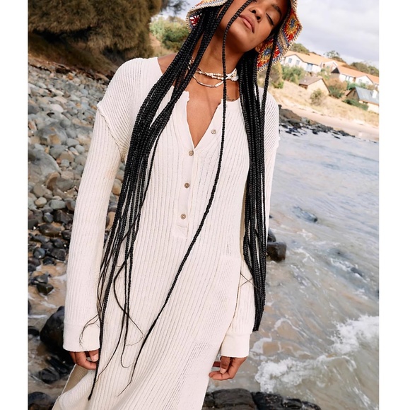 Free People Dresses & Skirts - Free People Free Fall Sweater Maxi Dress - Ivory